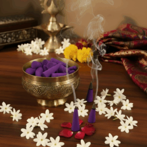 Premium Divine Scent Mogra Dhoop Cones | Long-Lasting Fragrance for Pooja & Meditation |Pooja Rituals| Scented Dhoop Cones