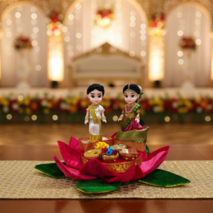 Traditional Indian Wedding Couple Doll Set - Unique Marriage & Festival Gift Decor