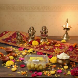 Ambica Pure Cow Ghee Diya - Ready-to-Light Wicks (Pack of 50 Pcs)