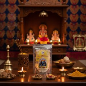 Dasangam Sugandh Powder (Traditional 10-Ingredient Aromatic Blend) – For Pooja, Dhoop & Sacred Ambiance(50gm)