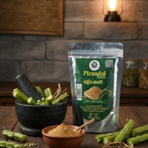 Pirandai Powder (Adamant Creeper) - 100% Pure & Natural | Veldt Grape | Bone & Joint Support(100gm)