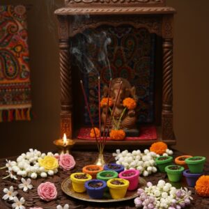 Vedic Sambrani Havan Cups with Exotic Rose, Kewda, Sandal & Pineapple Scent (Multi-Pack)(108 pcs)