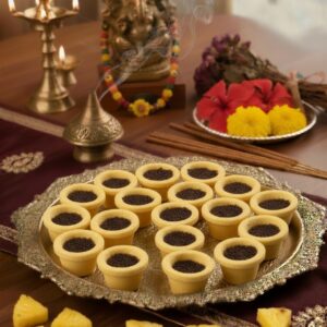 Refreshing Pineapple Sambrani Dhoop Cups | Tropical Aroma Havan Cups for Pooja & Meditation(pack of 108/1kg)