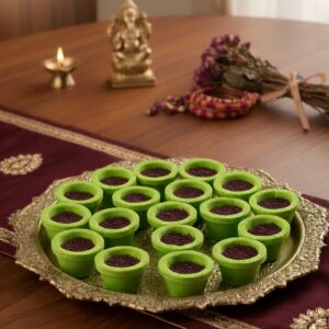 Divine Kewda Fragrance Dhoop Cups | Premium Sambrani for Pooja, Meditation & Air Purification(Pack of 108/1kg)