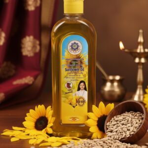 Heart-Healthy Wood Pressed Sunflower Oil - 100% Pure, Unrefined & High in Vitamin E
