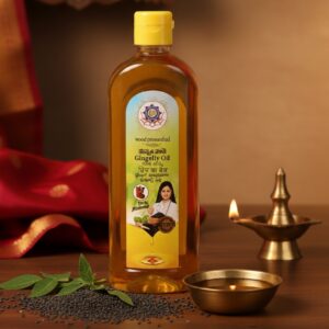 Traditional Wood Pressed Gingelly (Sesame) Oil - For Healthy Cooking, Hair & Massage