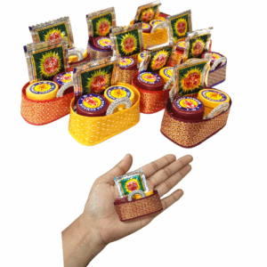 tamboolam pasupu kumkuma return gifts / haldi kumkum return gifts (sree01)(3*1.5 inch)