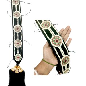 Readymade jada with mogra and traditional theme jadai 24 inch for teens,kids,deity vigrah 002