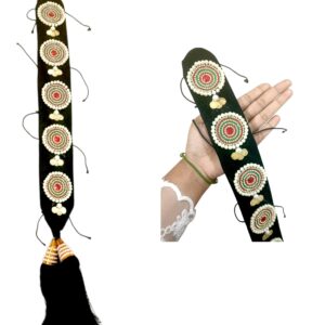 Readymade jada with mogra and traditional theme jadai 24 inch for teens,kids,deity vigrah 004