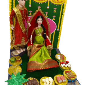 Baby shower theme set/ valaikappu/seemantham 12*12 inch (red,green)