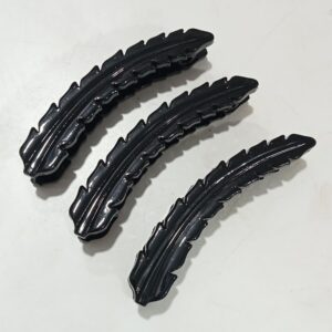 Latest Dailywear Fibre Barettes /Banana Hair Clips Pony Tail Clamp /Ribbon Clip For Women And Girls(3 pcs)(3.1 inches)(B2)