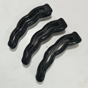 Latest Dailywear Fibre Barettes / Banana Hair clips/ Pony Tail Clamp /Ribbon Clip For Women And Girls(3 pcs)(3.6 inches)(A5)