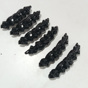 Latest Dailywear Fibre Barettes / Pony Tail Clamp /Ribbon Clip For Women And Girls(6 pcs)(3.3 inches)(A6)