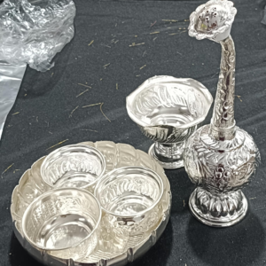 VJP German Silver Nalugu Combo Set with Free Accessories
